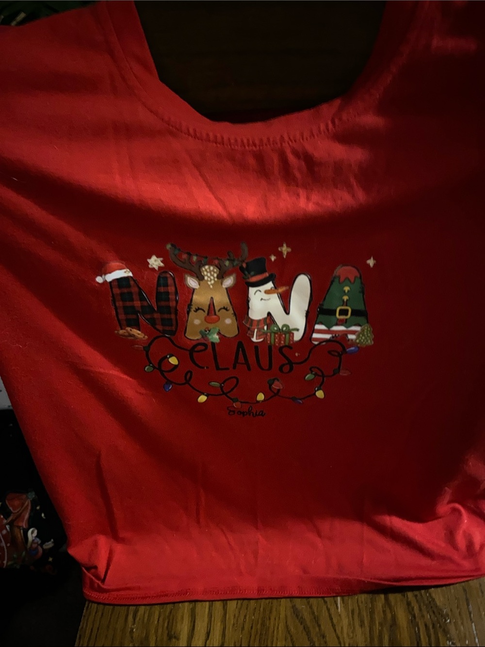 Red Holiday 'Nana Claus' Graphic T-shirt
